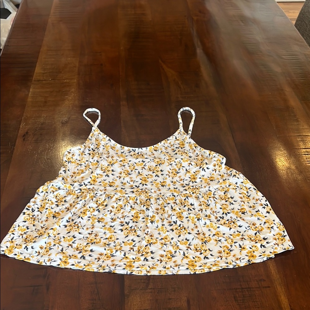Floral Spaghetti Strap Top